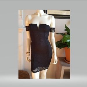 Bozzolo Black Lace Dress